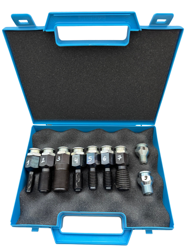 [SYNMALGRA] MALLETTE DE 9 INJECTEURS/GRAISSEURS POUR VANNE ENTERREE 8431083